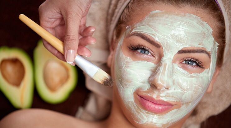 applying a skin rejuvenating mask